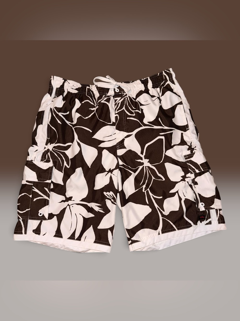 Tony Hawk Vintage Y2K Men’s XL Brown Floral Board Surf / Shorts / Swim Trunks